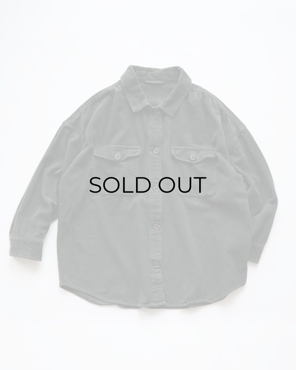 画像1: UNKNOWN BRAND COTTON WIDE WALE CORDUROY SHIRT (1)