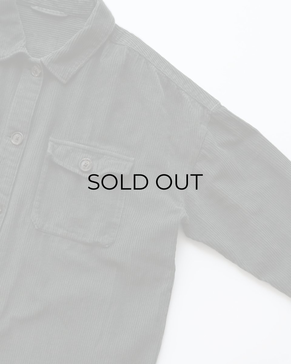 画像3: UNKNOWN BRAND COTTON WIDE WALE CORDUROY SHIRT (3)