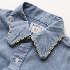 画像6: 70's BIG MAC COTTON CHAMBRAY EMBROIDERED SHIRT (6)