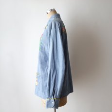 画像11: 70's BIG MAC COTTON CHAMBRAY EMBROIDERED SHIRT (11)