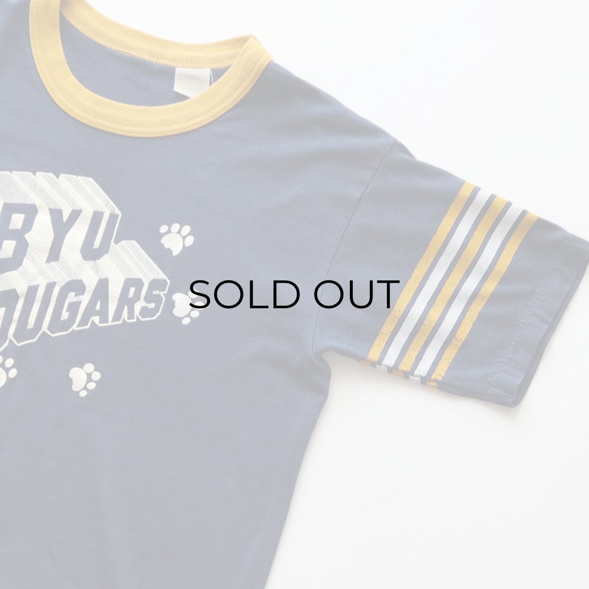 画像3: 〜80's Velva Sheen PRINT S/S FOOTBALL TEE "BYU COUGARS" (3)