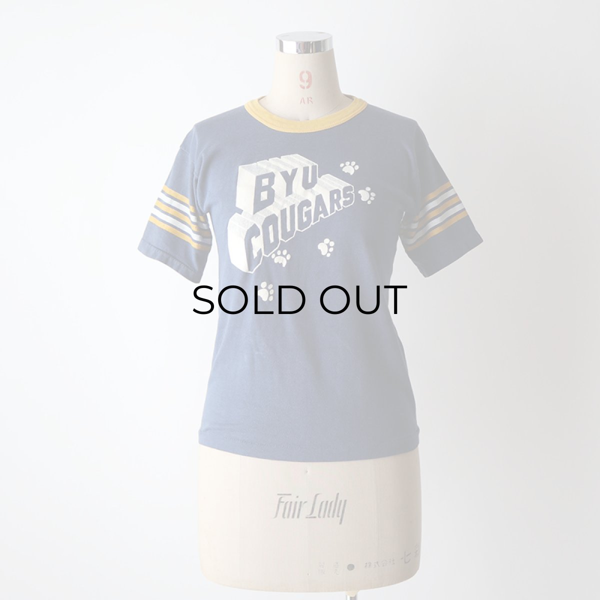 画像9: 〜80's Velva Sheen PRINT S/S FOOTBALL TEE "BYU COUGARS" (9)