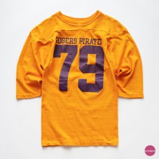 画像1: 70's Champion COTTON PRINT 3/4 SLEEVE FOOTBALL TEE "ROGERS PIRATES 79" (1)