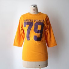 画像8: 70's Champion COTTON PRINT 3/4 SLEEVE FOOTBALL TEE "ROGERS PIRATES 79" (8)