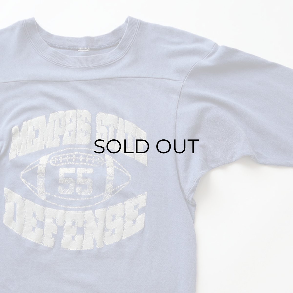 画像3: 80's Champion COTTON PRINT 3/4 SLEEVE FOOTBALL TEE "MEMPHIS STATE DEFENSE" (3)