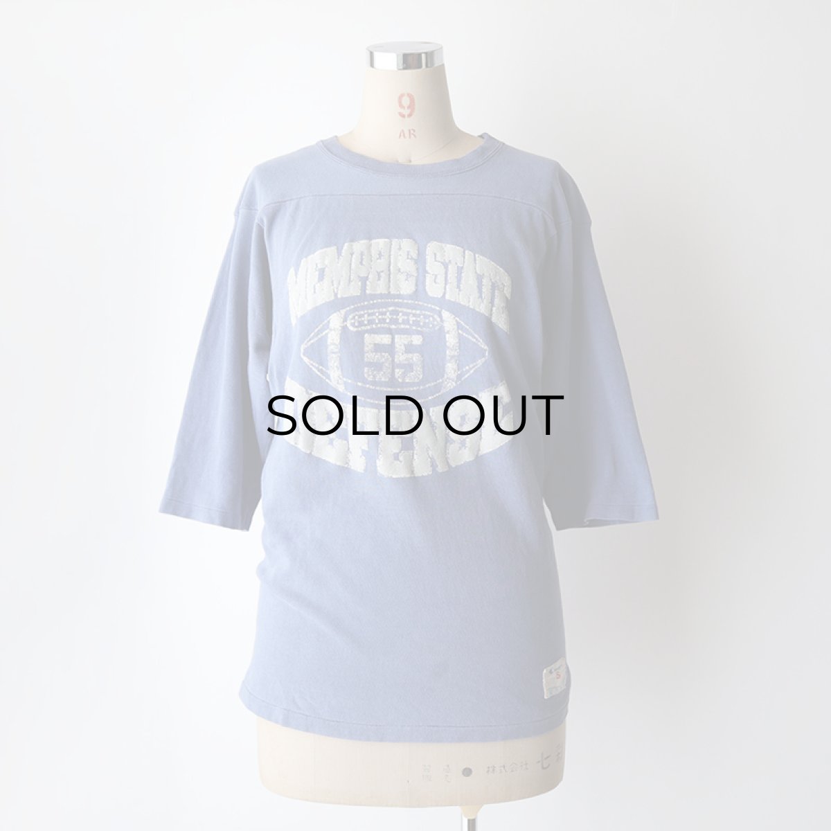 画像8: 80's Champion COTTON PRINT 3/4 SLEEVE FOOTBALL TEE "MEMPHIS STATE DEFENSE" (8)