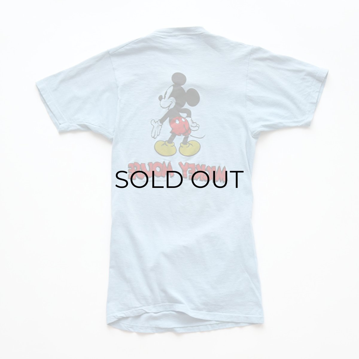 画像3: 70's WALT DISNEY DISTRIBUTING CO. COTTON W-PRINT S/S TEE "MICKEY MOUSE" (3)