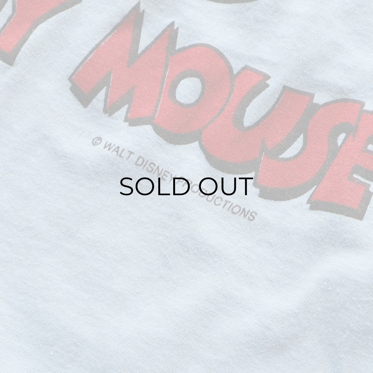 画像9: 70's WALT DISNEY DISTRIBUTING CO. COTTON W-PRINT S/S TEE "MICKEY MOUSE" (9)