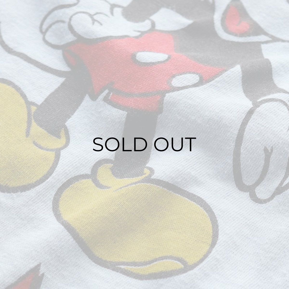 画像8: 70's WALT DISNEY DISTRIBUTING CO. COTTON W-PRINT S/S TEE "MICKEY MOUSE" (8)
