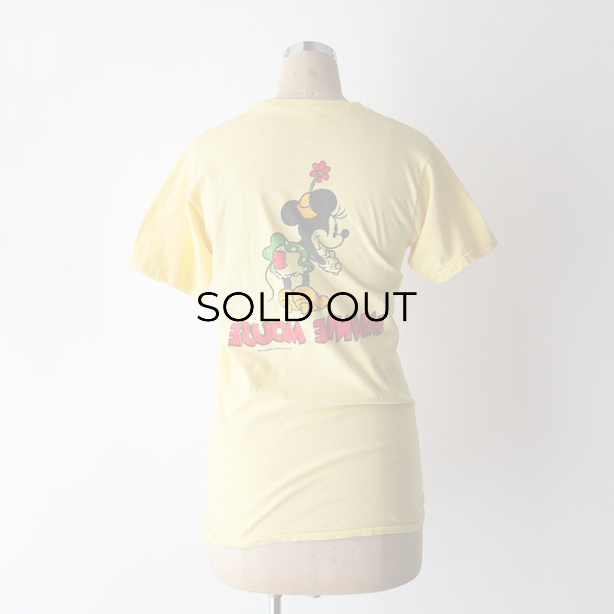 画像13: 70's-80's Walt Disney CHARACTER COTTON W-PRINT S/S TEE "MINNIE MOUSE" (13)
