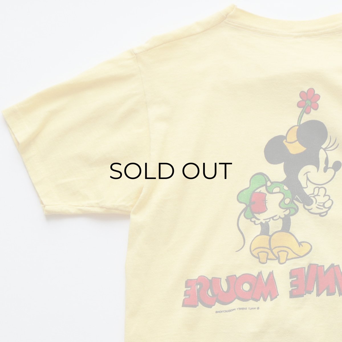 画像6: 70's-80's Walt Disney CHARACTER COTTON W-PRINT S/S TEE "MINNIE MOUSE" (6)