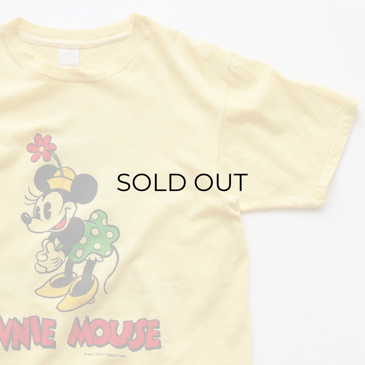 画像4: 70's-80's Walt Disney CHARACTER COTTON W-PRINT S/S TEE "MINNIE MOUSE" (4)