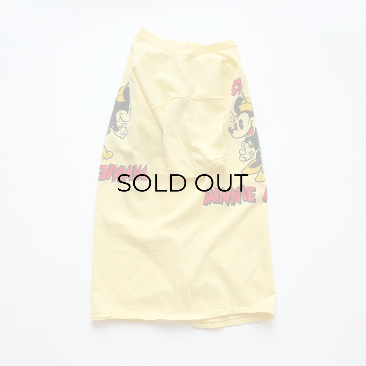 画像2: 70's-80's Walt Disney CHARACTER COTTON W-PRINT S/S TEE "MINNIE MOUSE" (2)
