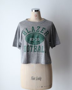 画像8: 80's RUSSELL  PRINT S/S CROPPED TEE "BLAZER FOOTBALL" (8)