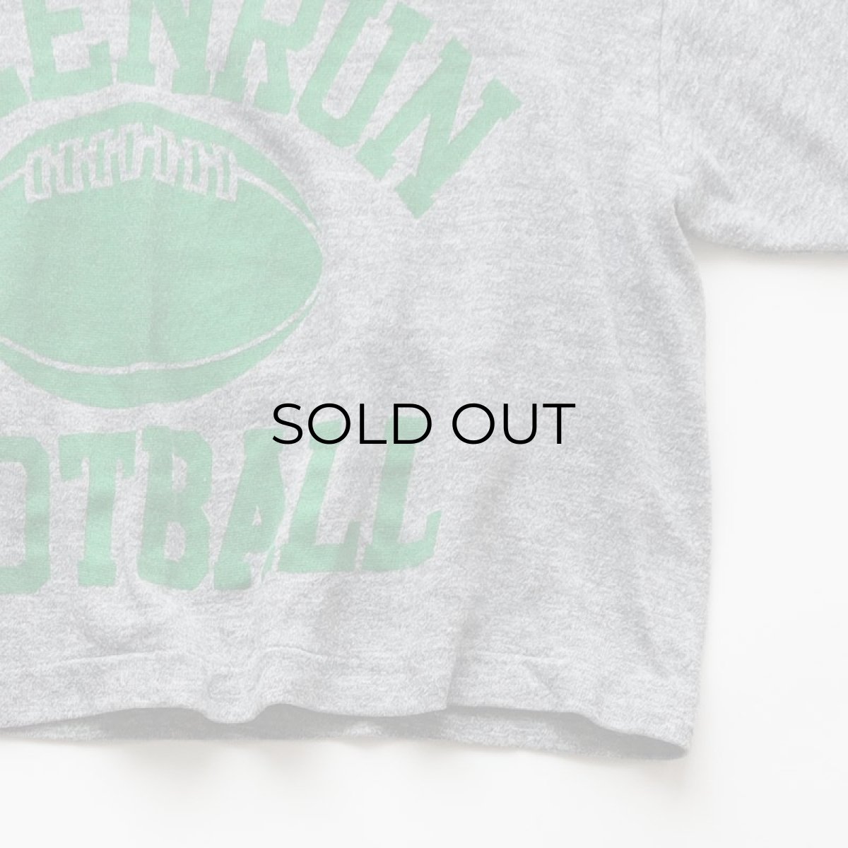 画像4: 80's sportswear  W-PRINT S/S CROPPED TEE "GREENRUN FOOTBALL" (4)