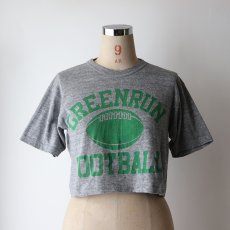 画像8: 80's sportswear  W-PRINT S/S CROPPED TEE "GREENRUN FOOTBALL" (8)