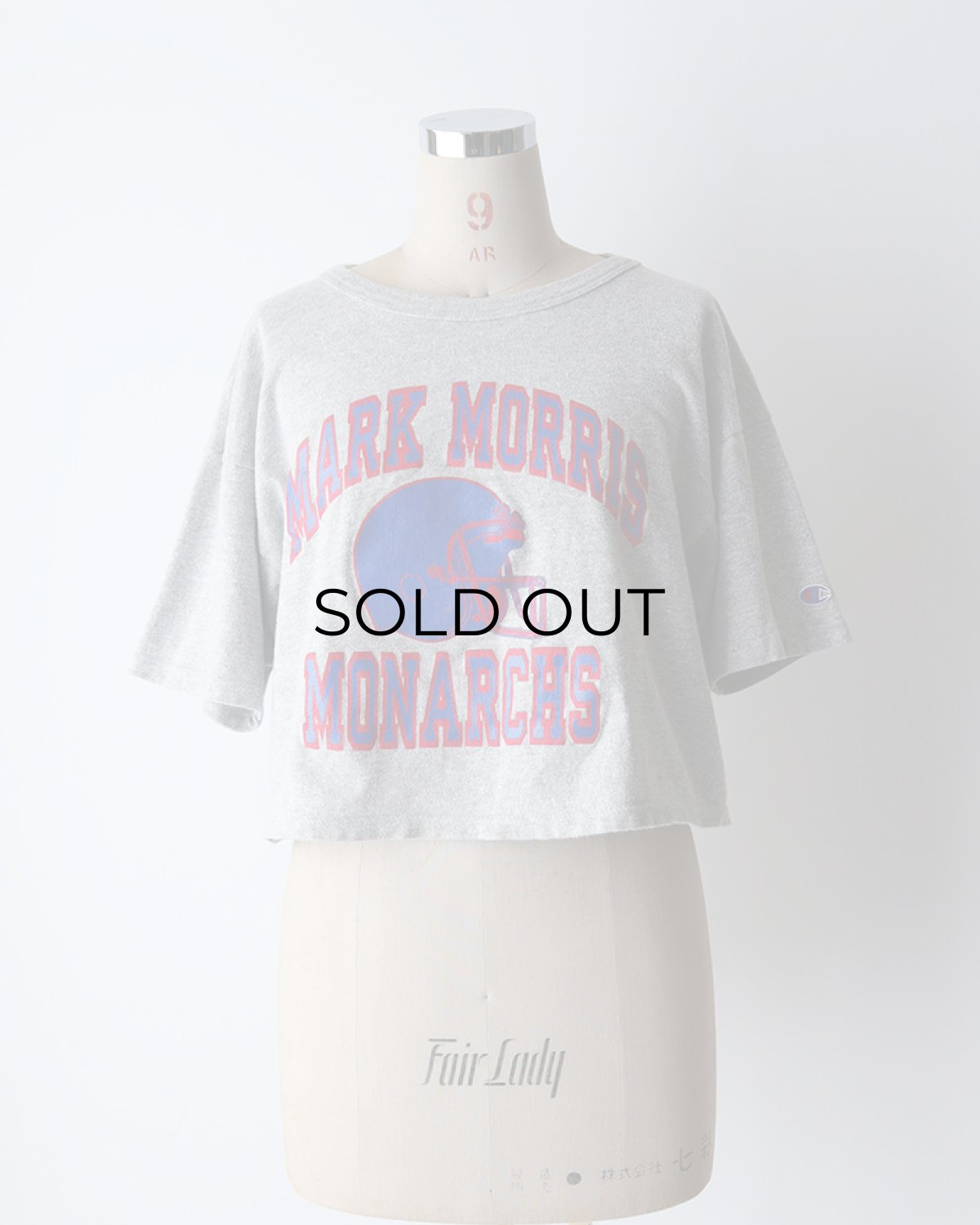 画像8: 80's Champion COTTON RAYON PRINT S/S CROPPED TEE "MARK MORRIS MONARCHS" (8)