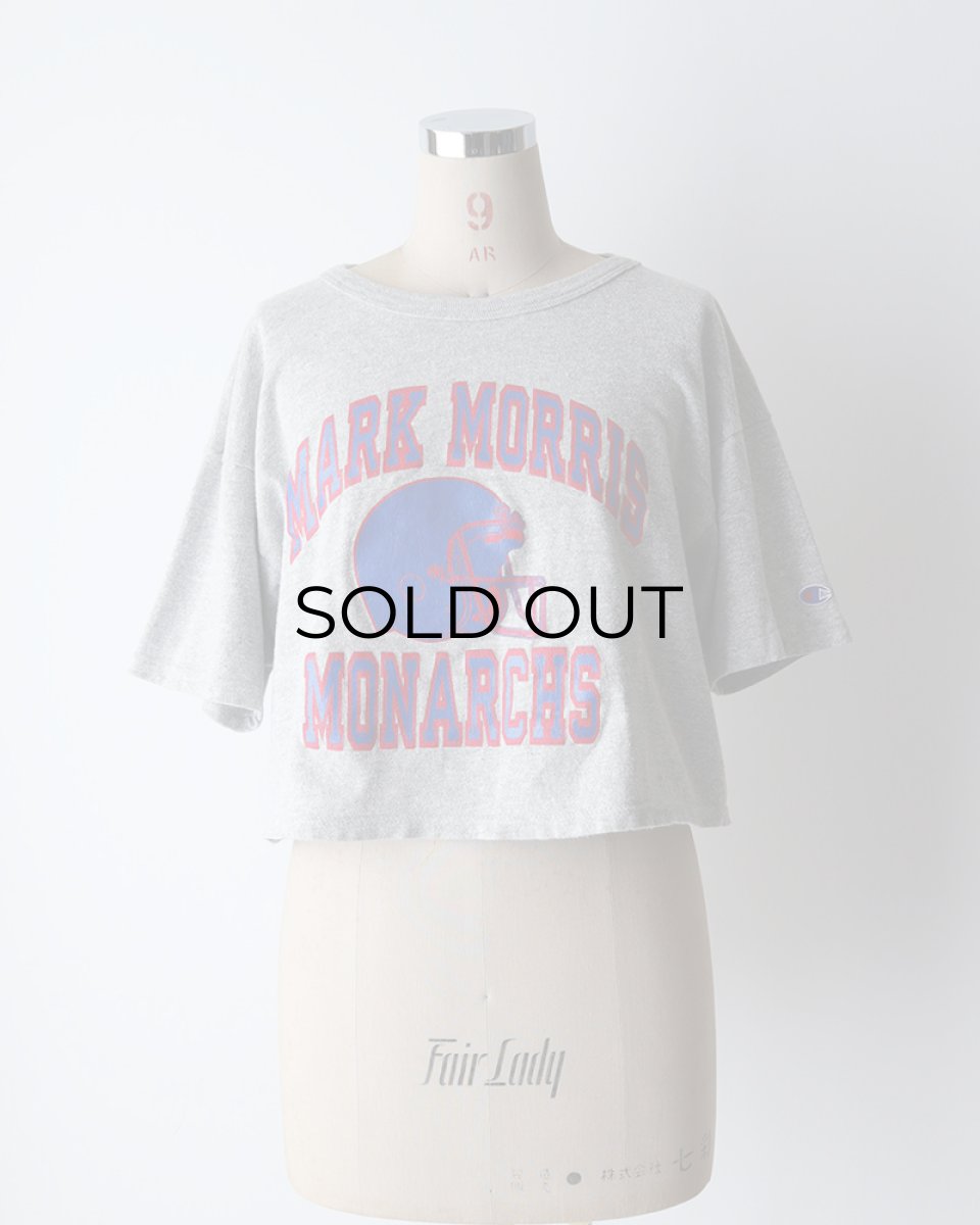 画像8: 80's Champion COTTON RAYON PRINT S/S CROPPED TEE "MARK MORRIS MONARCHS" (8)