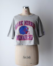 画像8: 80's Champion COTTON RAYON PRINT S/S CROPPED TEE "MARK MORRIS MONARCHS" (8)