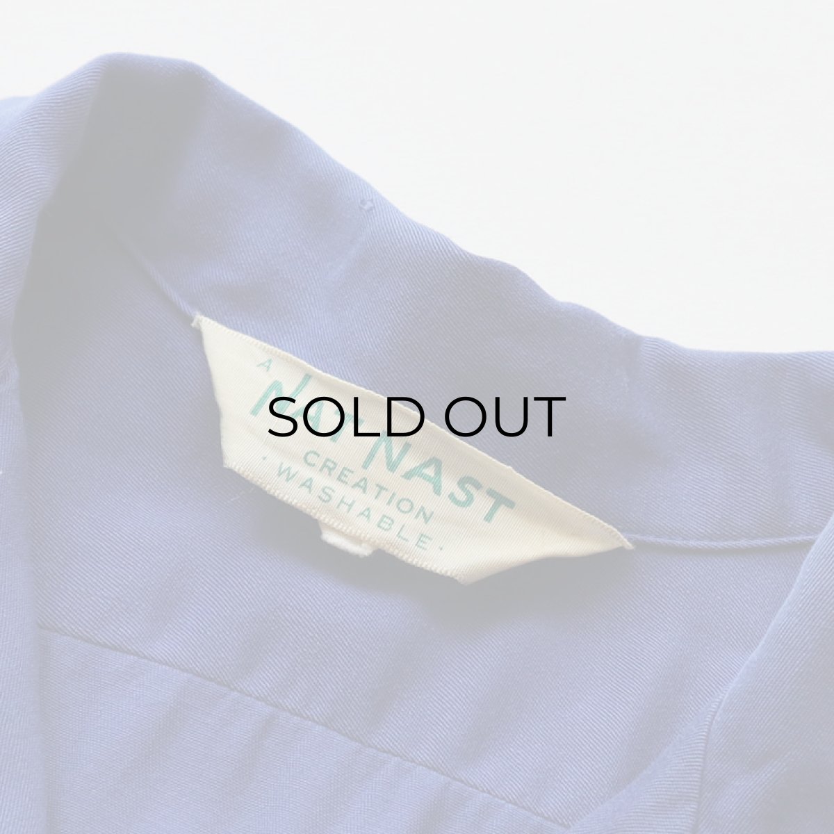 画像7: 50's NAT NAST RAYON BACK FLOCK PRINT S/S OPEN COLLAR WOMEN'S BOWLING SHIRT "First National Bank" (7)