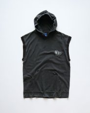 画像1: 80's Ocean Pacific COTTON W-PRINT N/S HOODED TEE "MADE IN USA" (1)