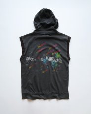 画像2: 80's Ocean Pacific COTTON W-PRINT N/S HOODED TEE "MADE IN USA" (2)