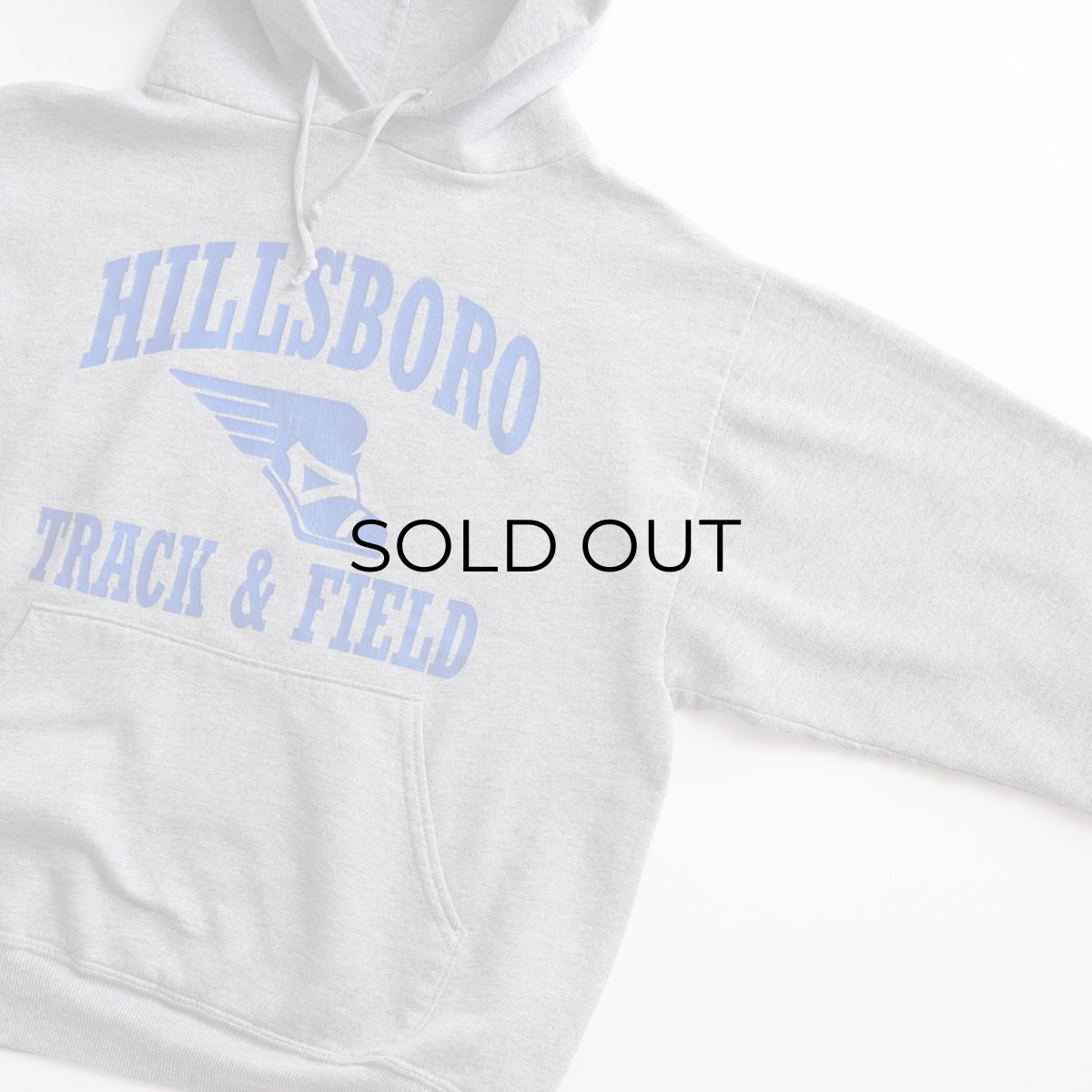 画像3: 80's UNKNOWN BRAND PRINT SWEAT PULLOVER PARKA "HILLSBORO TRACK & FIELD" (3)