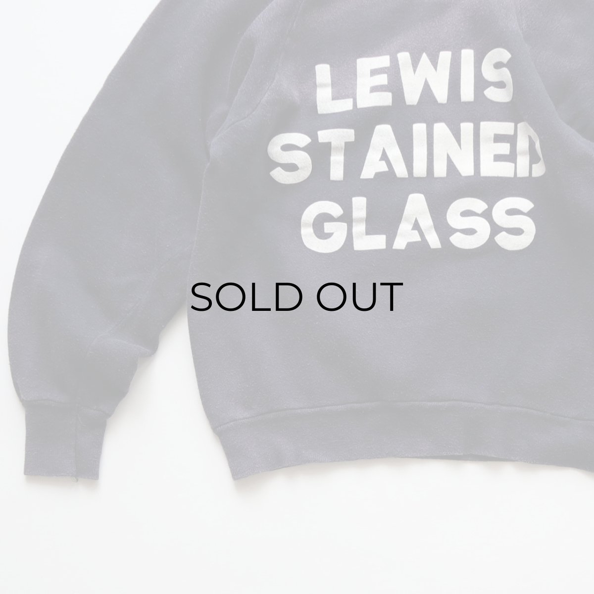画像6: 60's UNKNOWN BRAND COTTON W-PRINT CREW NECK SWEAT "LEWIS STAINED GLASS" (6)