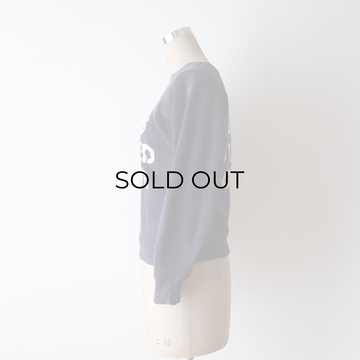 画像16: 60's UNKNOWN BRAND COTTON W-PRINT CREW NECK SWEAT "LEWIS STAINED GLASS" (16)