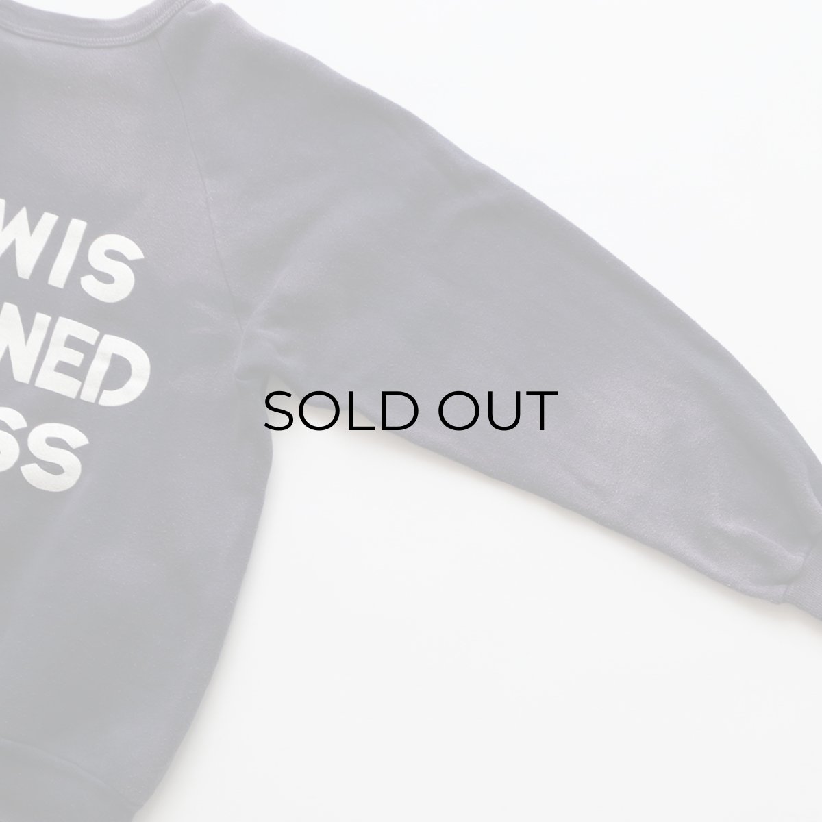 画像4: 60's UNKNOWN BRAND COTTON W-PRINT CREW NECK SWEAT "LEWIS STAINED GLASS" (4)