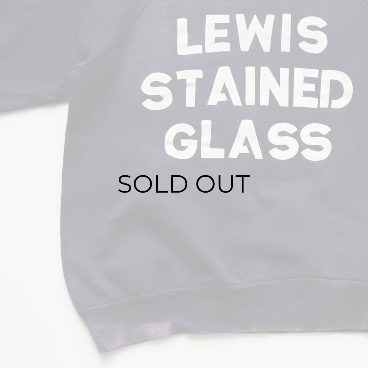 画像10: 60's UNKNOWN BRAND COTTON W-PRINT CREW NECK SWEAT "LEWIS STAINED GLASS" (10)