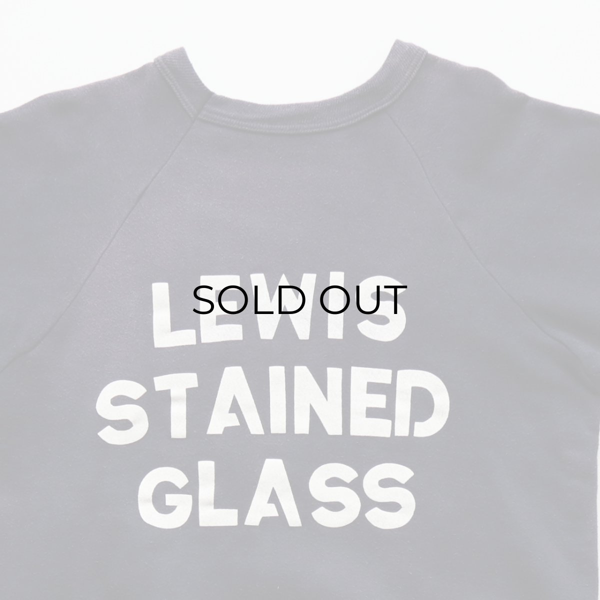 画像8: 60's UNKNOWN BRAND COTTON W-PRINT CREW NECK SWEAT "LEWIS STAINED GLASS" (8)