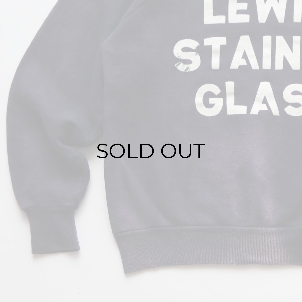 画像6: 60's UNKNOWN BRAND COTTON W-PRINT CREW NECK SWEAT "LEWIS STAINED GLASS" (6)