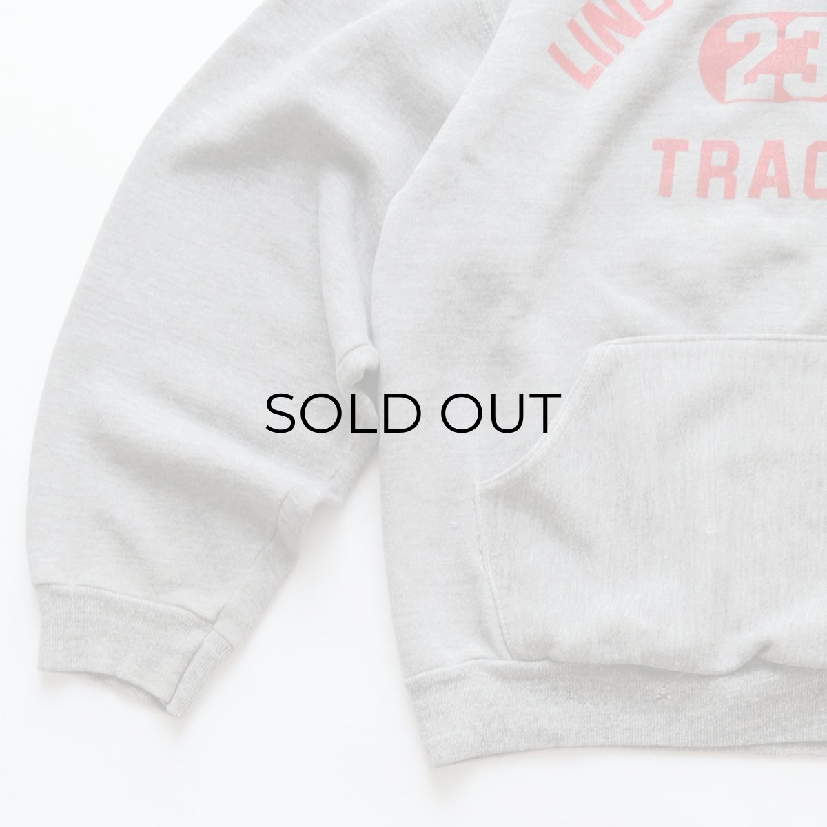 画像4: 〜80's RUSSELL PRINT SWEAT PULLOVER PARKA "LINCOLN JR. HS." "MADE IN USA" (4)