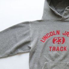 画像3: 〜80's RUSSELL PRINT SWEAT PULLOVER PARKA "LINCOLN JR. HS." "MADE IN USA" (3)