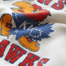 画像5: 〜80's UNKNOWN BRAND PRINT CREW NECK SWEAT "KANSAS JAYHAWKS" (5)