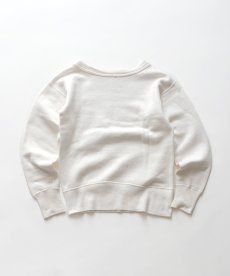 画像2: 60's UNKNOWN BRAND COTTON PLAIN FRONT V CREW NECK SWEAT (2)