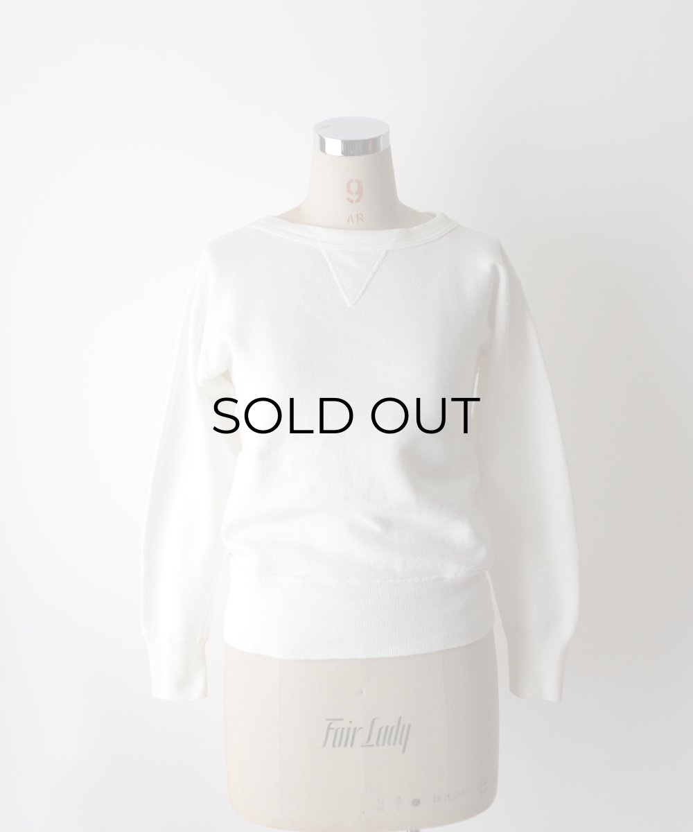 画像13: 60's UNKNOWN BRAND COTTON PLAIN FRONT V CREW NECK SWEAT (13)