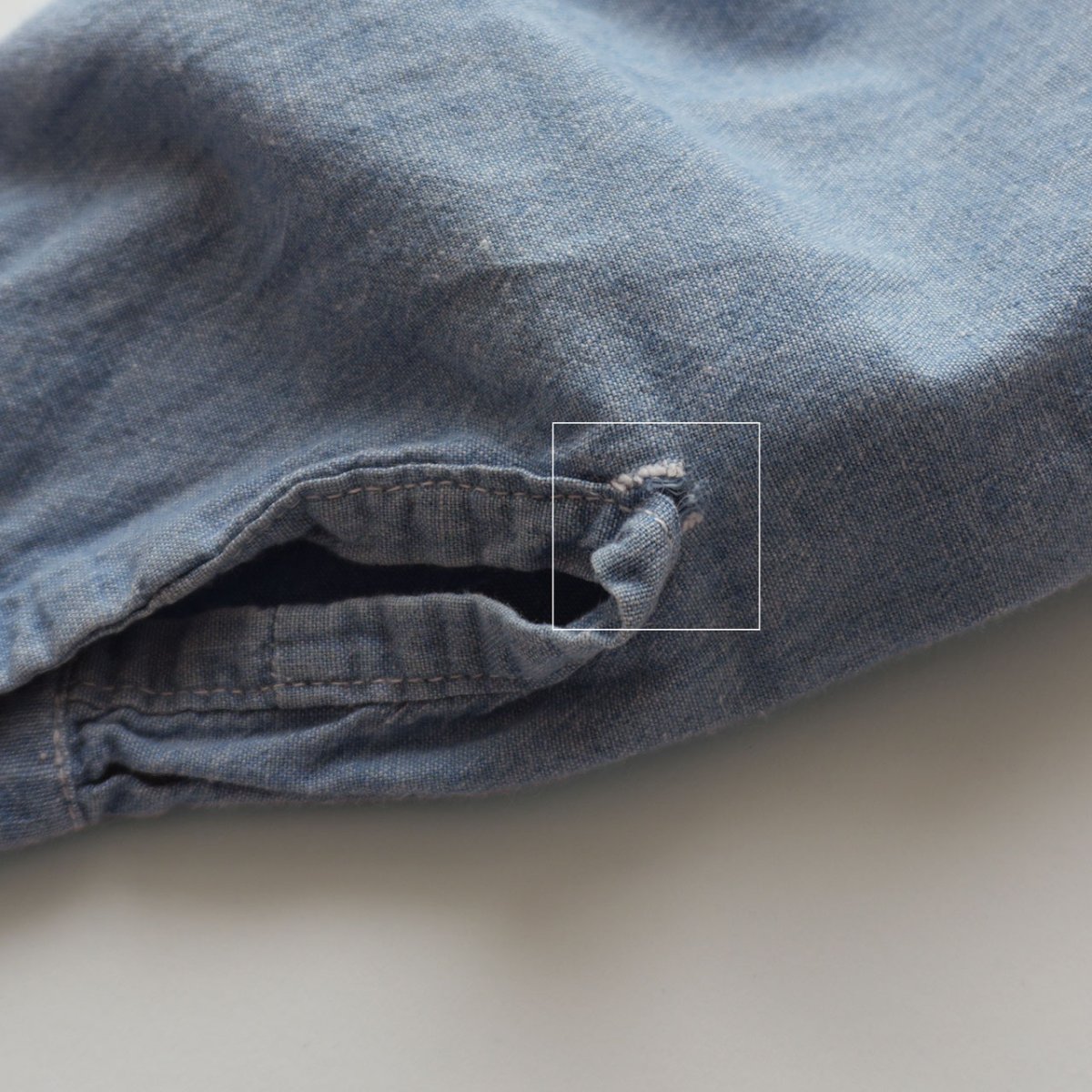 画像13: 〜70's WASHINGTON DEE CEE COTTON CHAMBRAY HAND EMBROIDERED CUSTOM SHIRT (13)