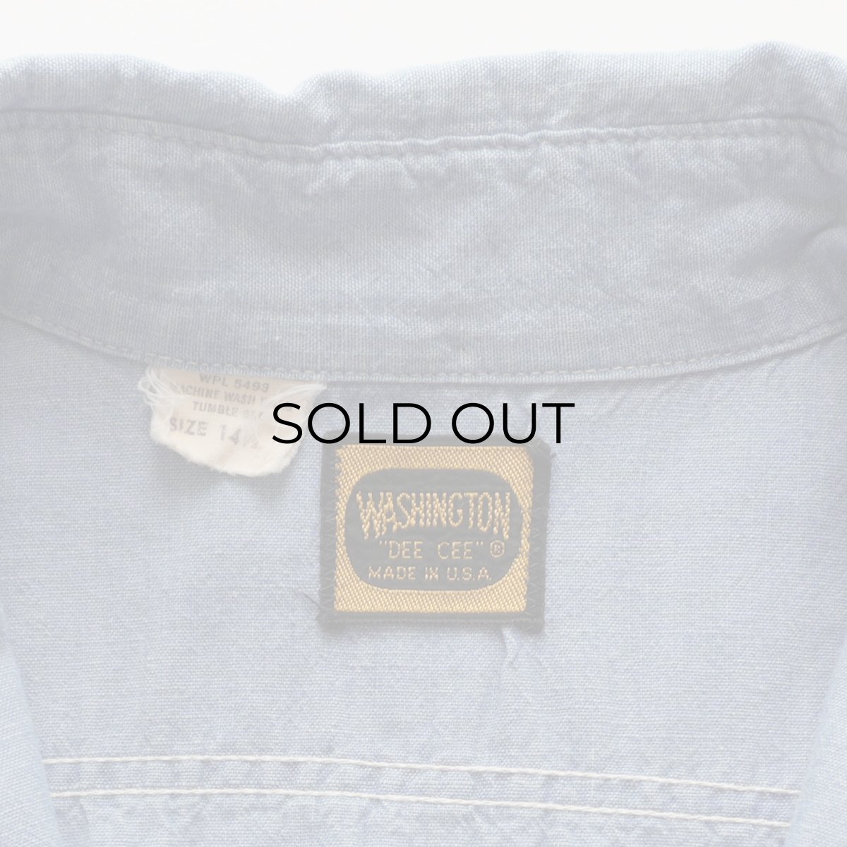 画像12: 〜70's WASHINGTON DEE CEE COTTON CHAMBRAY HAND EMBROIDERED CUSTOM SHIRT (12)