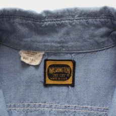 画像12: 〜70's WASHINGTON DEE CEE COTTON CHAMBRAY HAND EMBROIDERED CUSTOM SHIRT (12)