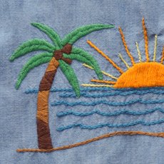 画像11: 〜70's WASHINGTON DEE CEE COTTON CHAMBRAY HAND EMBROIDERED CUSTOM SHIRT (11)