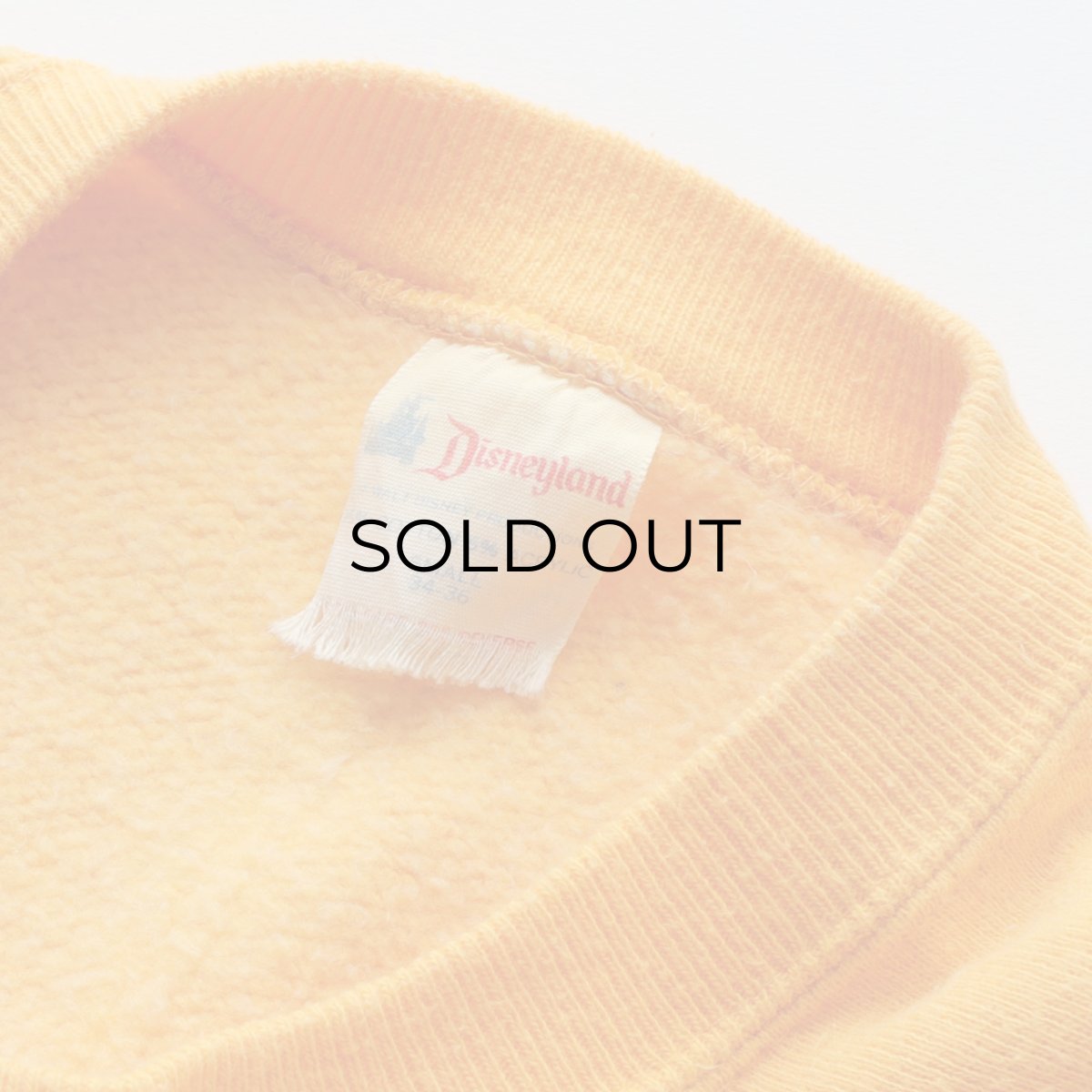 画像6: 70's Disneyland FLOCK PRINT CREW NECK SWEAT "Disneyland" "MADE IN USA" (6)