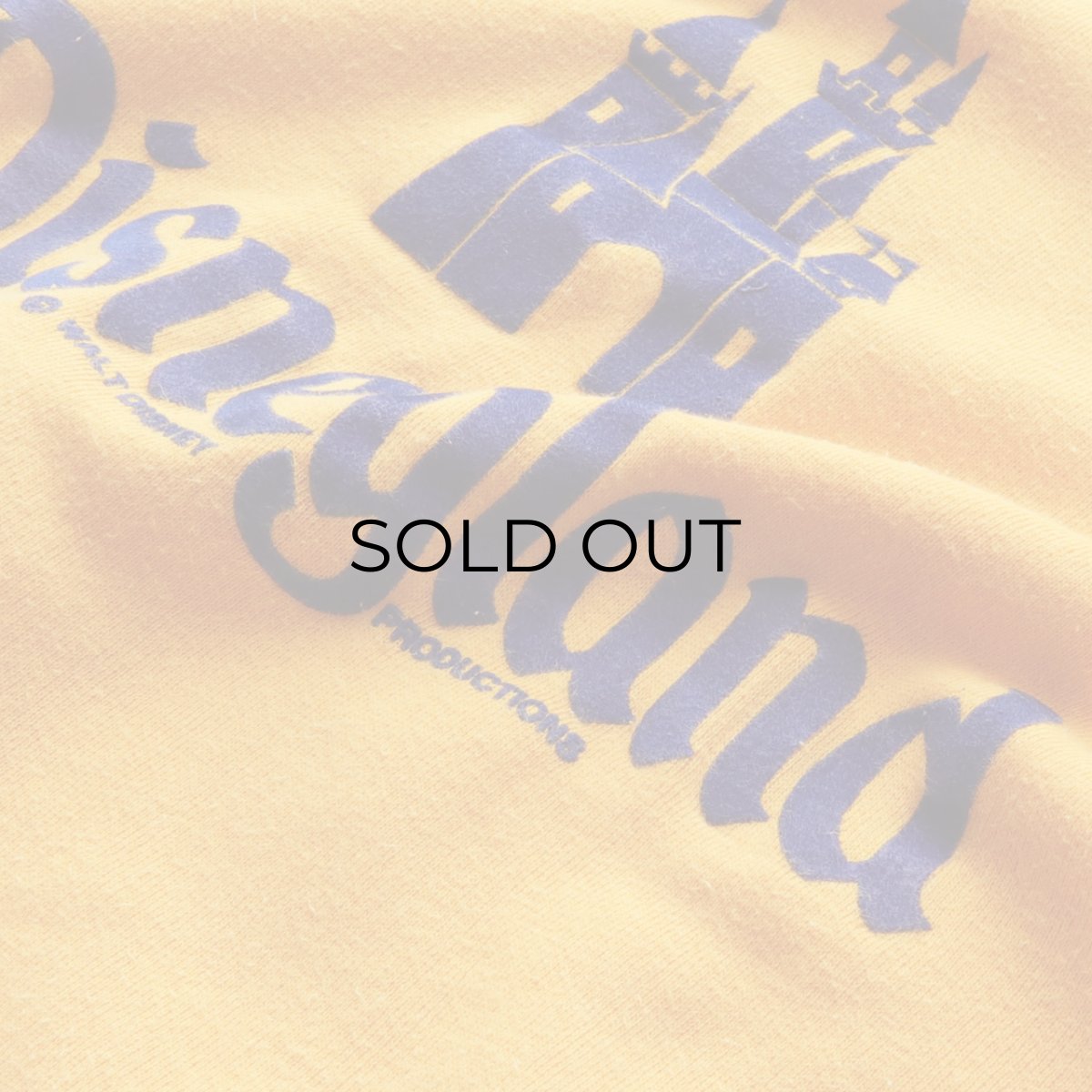 画像5: 70's Disneyland FLOCK PRINT CREW NECK SWEAT "Disneyland" "MADE IN USA" (5)