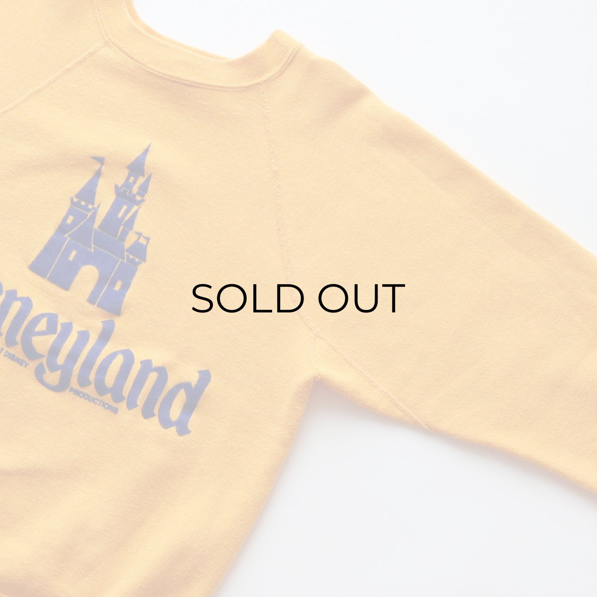 画像3: 70's Disneyland FLOCK PRINT CREW NECK SWEAT "Disneyland" "MADE IN USA" (3)