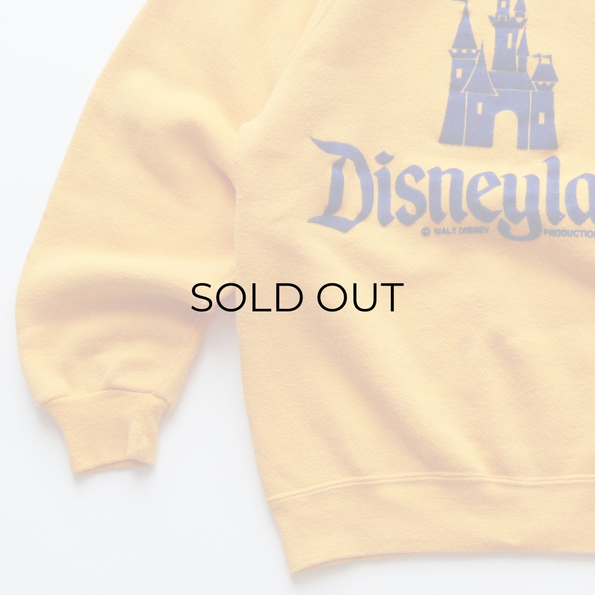 画像4: 70's Disneyland FLOCK PRINT CREW NECK SWEAT "Disneyland" "MADE IN USA" (4)