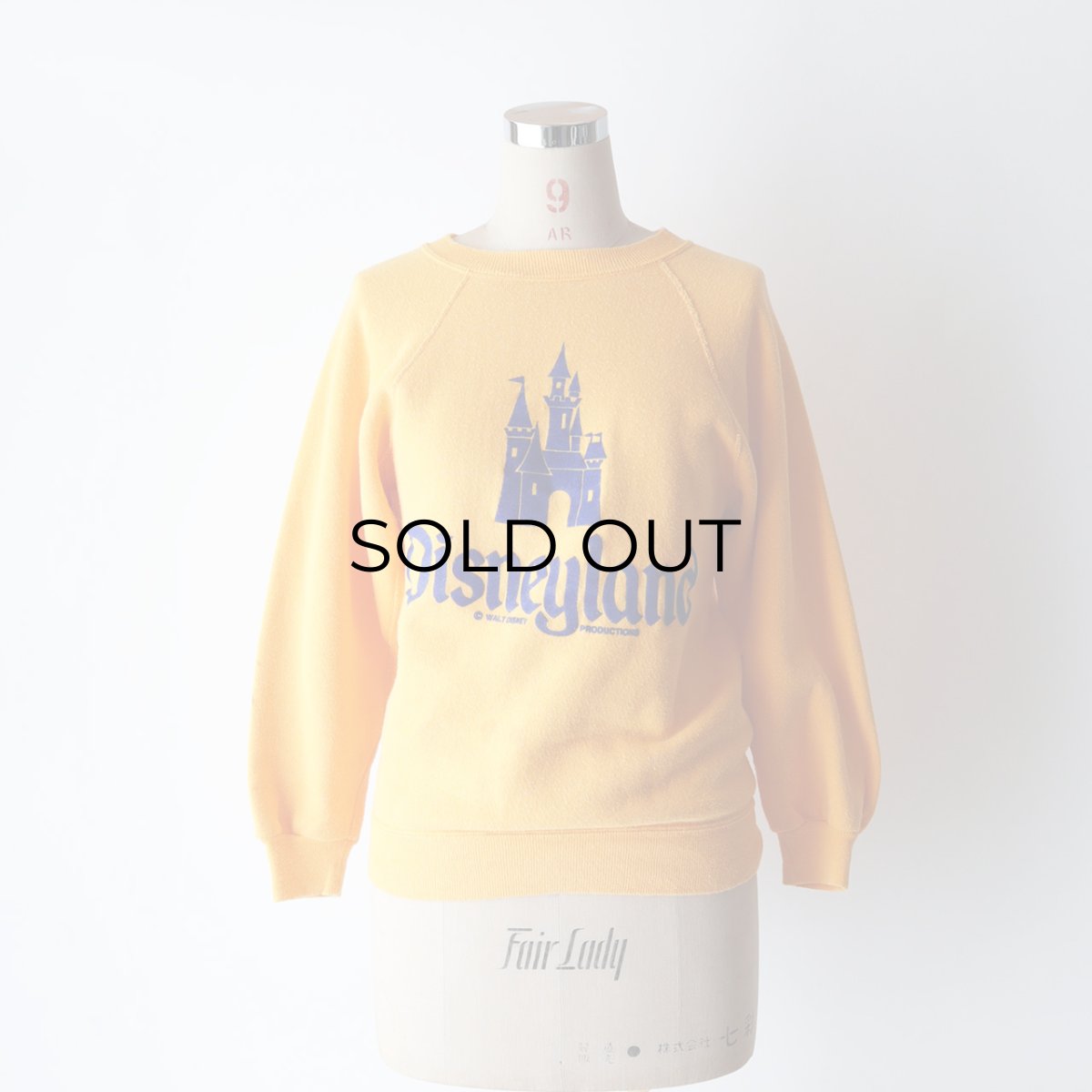 画像11: 70's Disneyland FLOCK PRINT CREW NECK SWEAT "Disneyland" "MADE IN USA" (11)