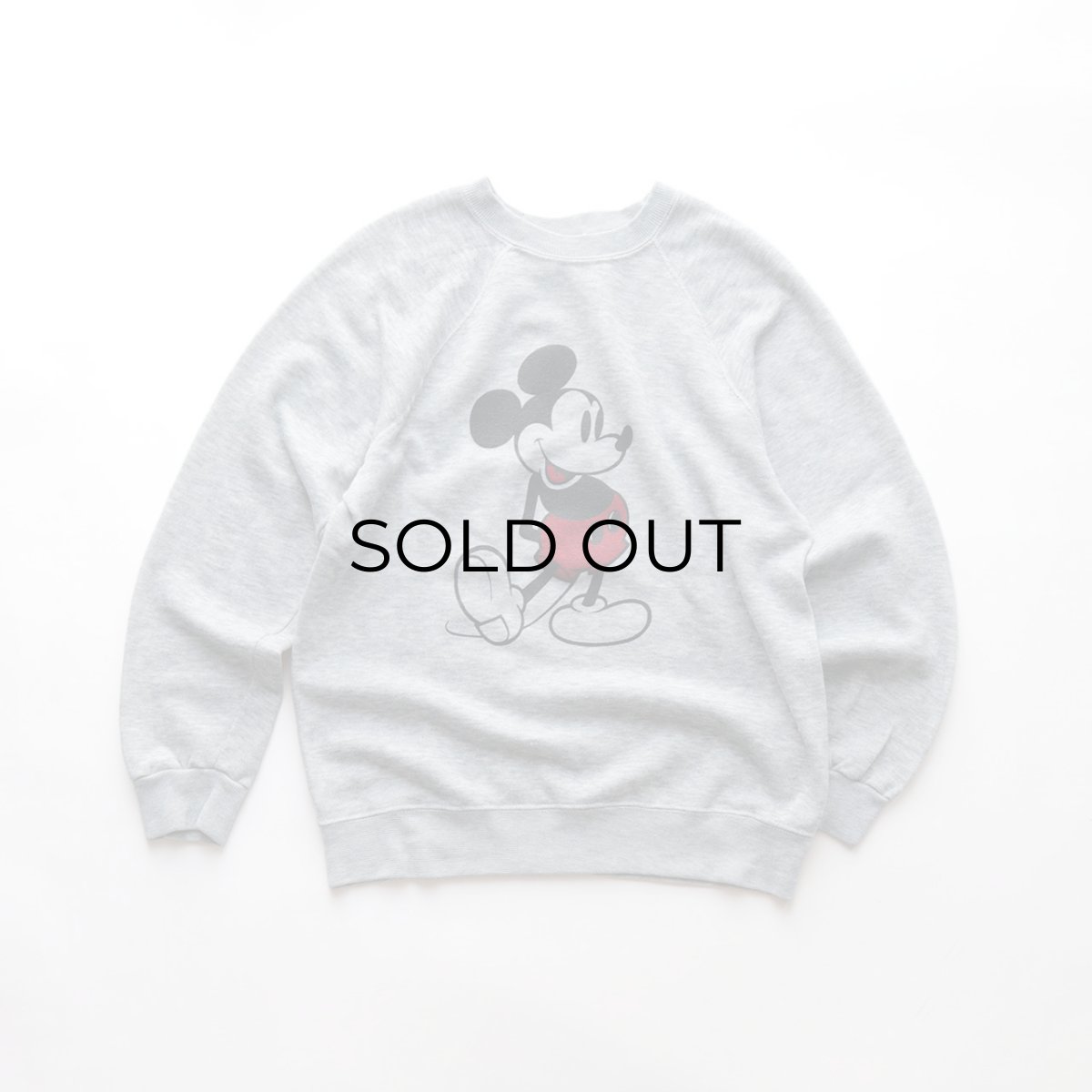 画像1: 80's Disney CASUALS "MICKEY" PRINT CREW NECK SWEAT (1)