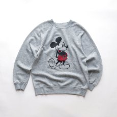 画像1: 80's Disney CASUALS "MICKEY" PRINT CREW NECK SWEAT (1)