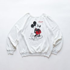 画像1: 〜80's UNKNOWN BRAND MICKEY PRINT CREW NECK SWEAT "Florida" (1)